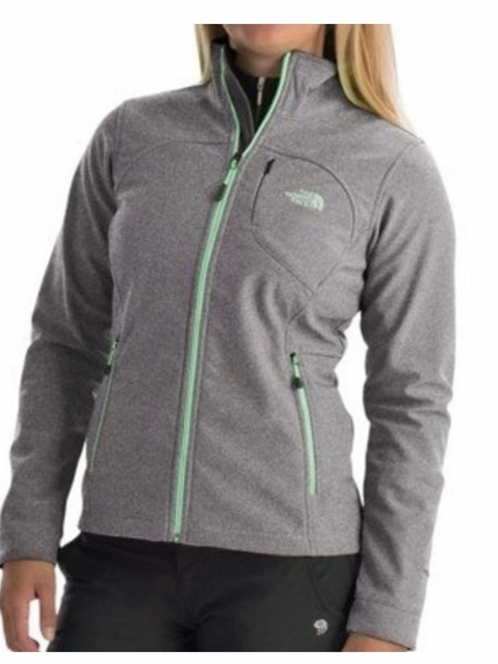 The North Face Apex Bionic Gray Zip Jacket - Sz Small